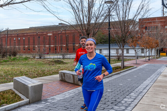 Wide streets and connected trail system make Clarksville a great place to run and bike.