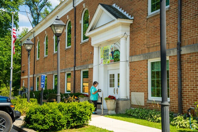 Hartland’s Cromaine Library hosts communityEstablished in 1840, Hartland Cemetery’s ornate gates are a beloved landmark. events, study spaces, and a summer concert series.