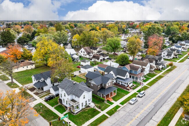 Garrett is a small town suburb with rows and rows of two-story homes.