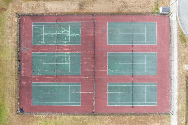 An aerial view of Elizabeth Davis Middle School.