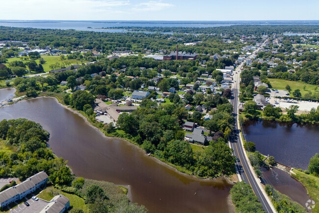 Child Street West is surrounded by bodies of water.