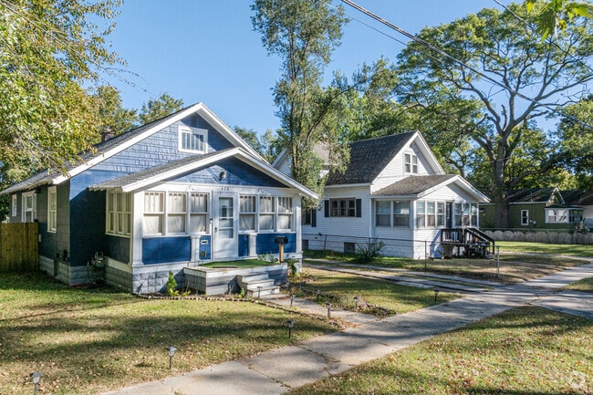 Different styles of bungalow homes line the streets of Jackson Hill.
