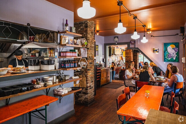 Fat Cat's is a favorite Tremont restaurant that serves award winning fusion cuisine.