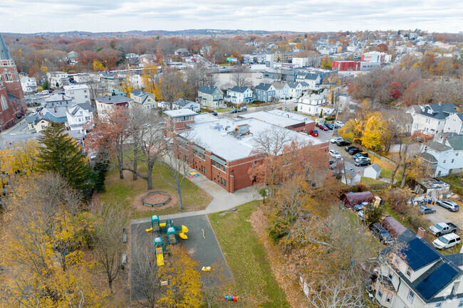 Dr. Catherine Ellison-Rosa Parks Early Education School is located in the Mattapan neighborhood.