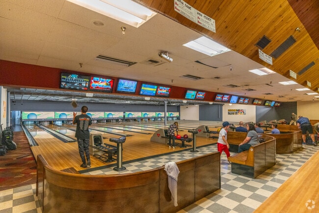River City Lanes provides entertainment near the Post Falls City Center neighborhood.