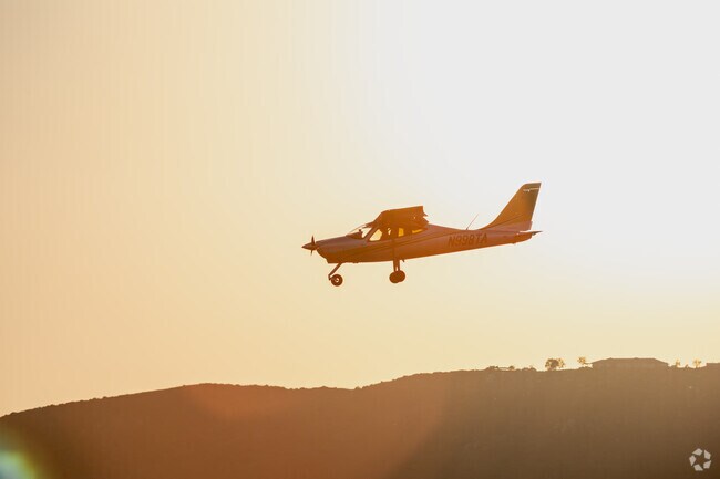 Watch the planes take off from your table at the French Valley Café in Outlying French Valley.