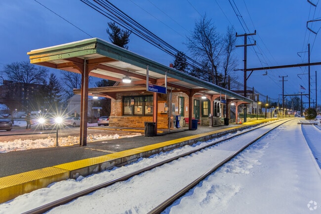 The train station in Hatboro has stops all weekend.
