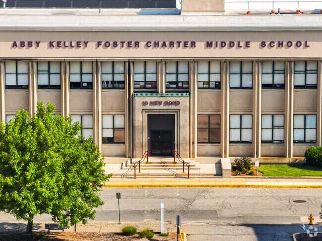 The Abby Kelley Foster Charter Middle School serve students in the Greendale neighborhood.