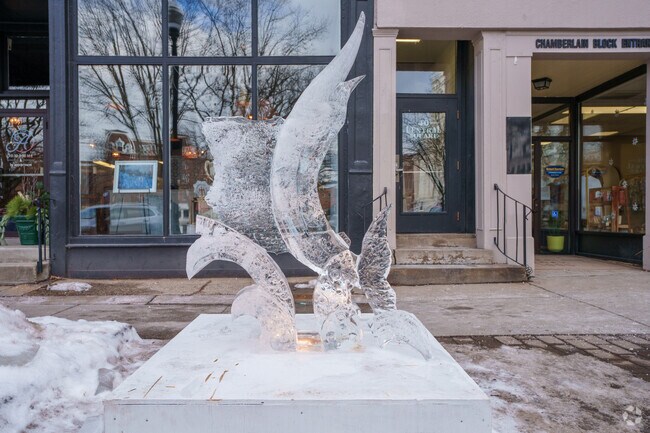Make sure you walk around downtown Keene and take a look at the professionally carved ice sculptures in February.