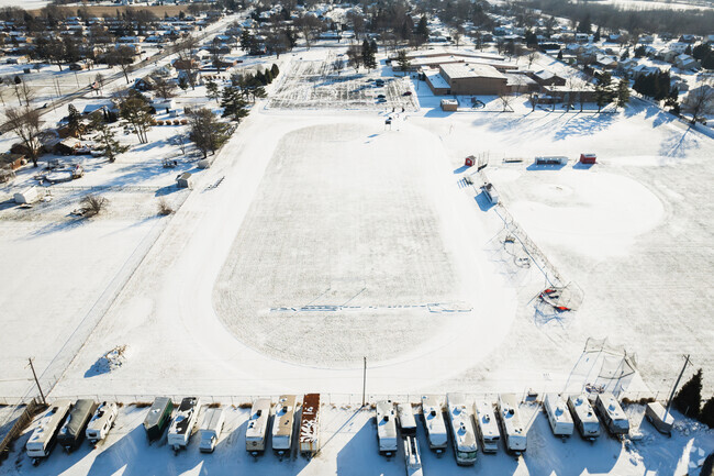 Football weather at Cardinal Stritch High School.