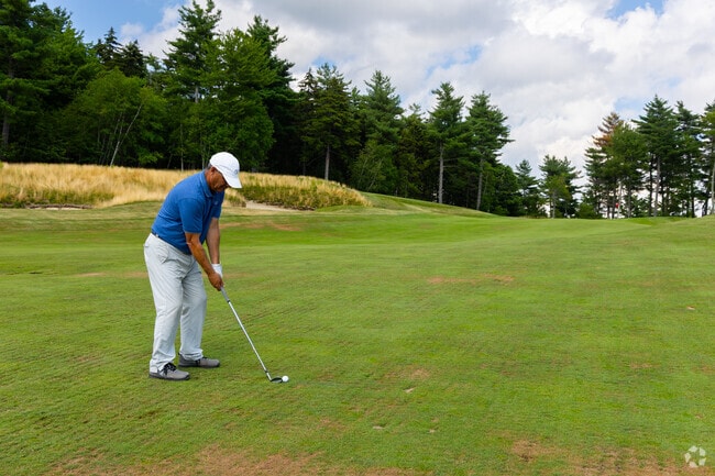 Residents tee off at Montague Golf Club, a nearby course popular with Sharon locals.
