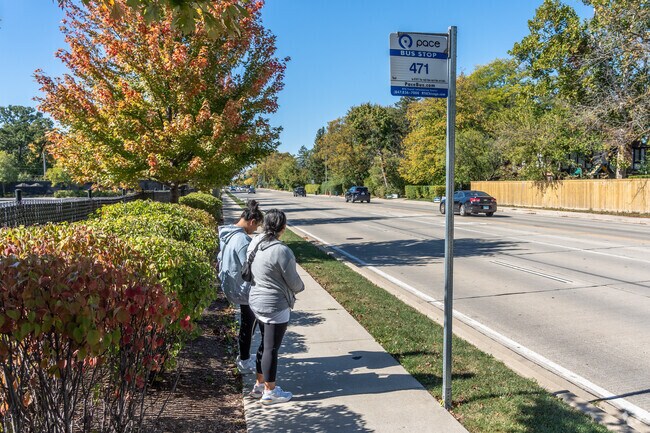 Residents of Briarwood can catch a ride on the Pace bus.