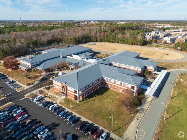 This is Pocahontas Middle School found near the north end of Tuckahoe Village.