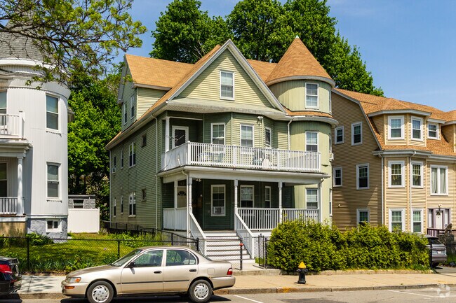 Turrets area common feature of the victorian homes throughout Franklin Field North.