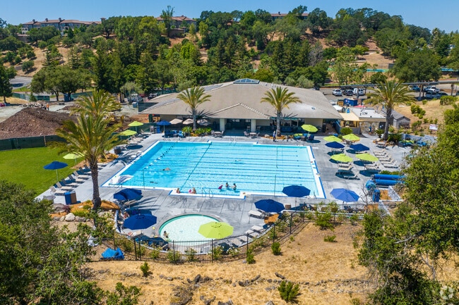 The Fountaingrove Club in Fountaingrove boasts a massive swimming pool, tennis courts, and more.