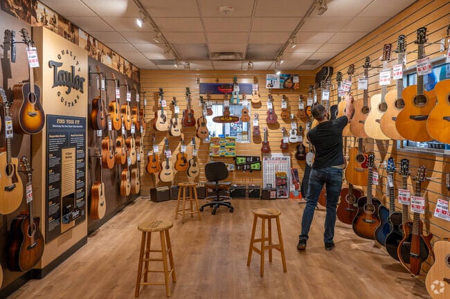 Sam Ash Music Store in White Plains has a wide selection of guitars.