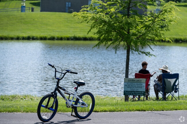 Jesse James Park in Kearney includes a 1.5-mile loop trail and spring-fed lake for recreation.