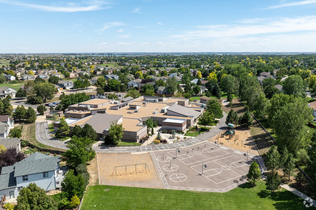 The beautiful campus of Alpine Elementary School includes modern amenities for students.