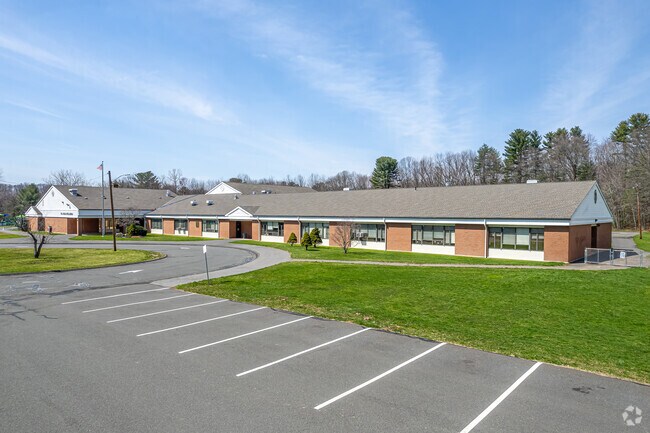 Governor William Pitkin School in East Hartford includes a bus loop and ample parking.