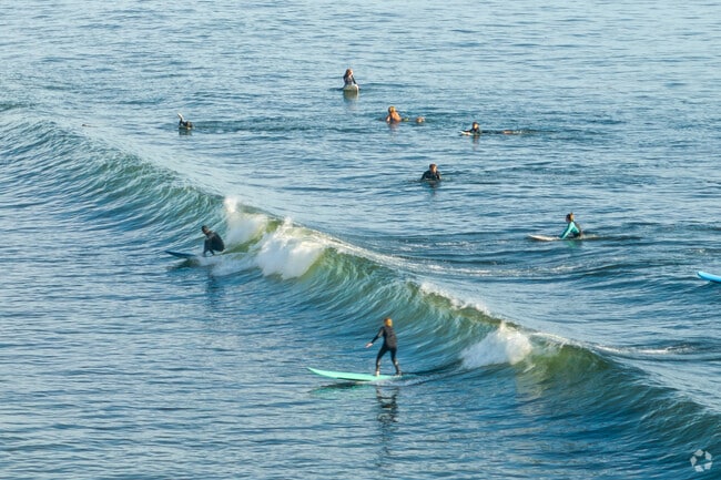 Locals from The Village often surf the breaks at Thalia Street Beach, where mellow waves and a friendly lineup create a true sense of community and classic Laguna surf culture.