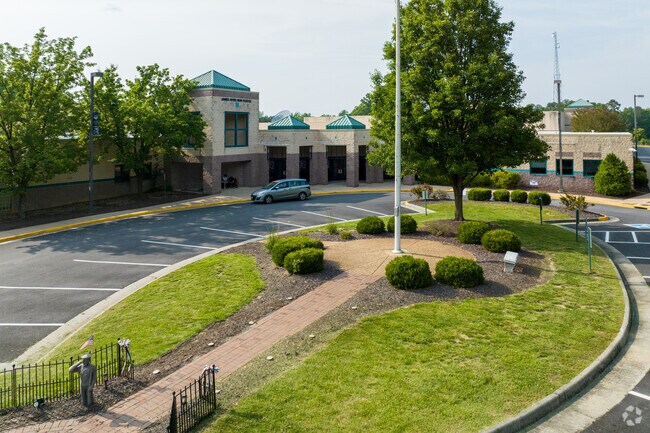 The award winning High School is located near the James River.