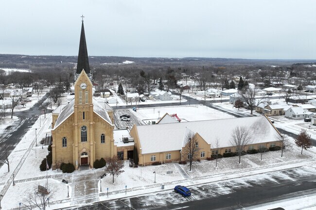 The student-teacher ratio at Our Lady of the Prairie Catholic School is 7 to 1.