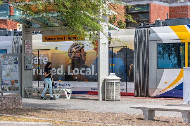 The Sun Link Street Car takes Blenman-Elm residents through the UA and Downtown Tucson.