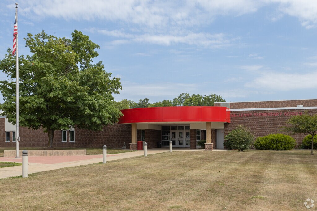 Entrance to Bellevue Elementary in Bellevue part of Outer Eaton County.