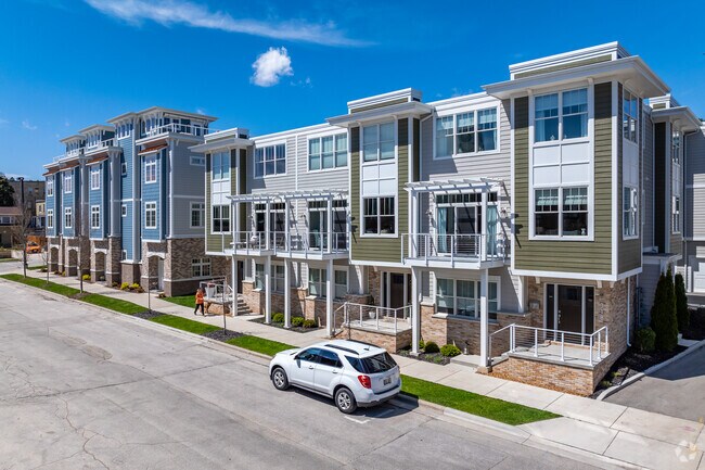 New condos in Port Washington are doorsteps from the marina.