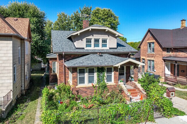 Classic craftsman-style homes beautify the streets of the Five Corners.