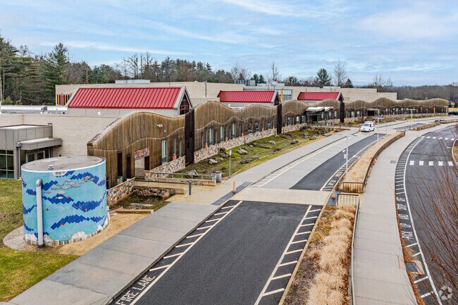 Sandy Hook Elementary School is a modern, welcoming space for young students in the community.