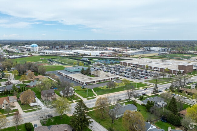 Eisenhower Elementary School is located next to Wauwatosa West High School.