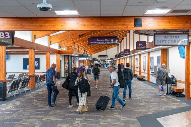 Cooper Park residents can fly out of Bozeman Yellowstone International Airport.