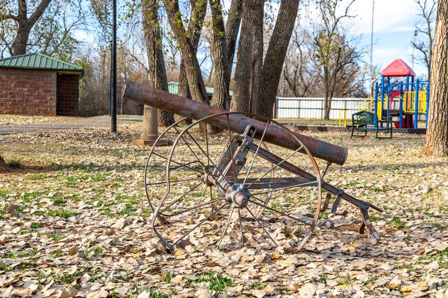 For a scenic job, residents of Blanchard go to Lion's Park.