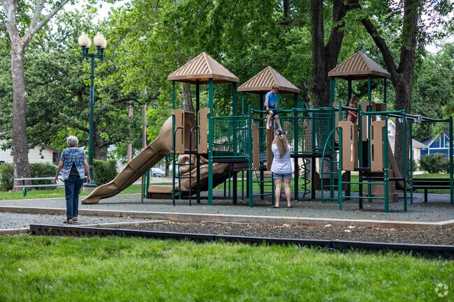 Kids love to climb on the playground at Main Street Park in Mulvane.