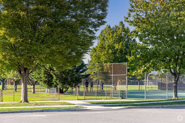 Lynbrook South Middle School has space for outdoor activities.