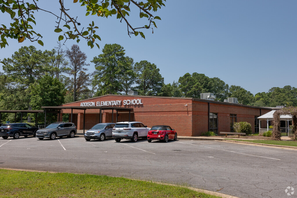 Main entrance to Addison Elementary School in Sandy Plains, Marietta GA