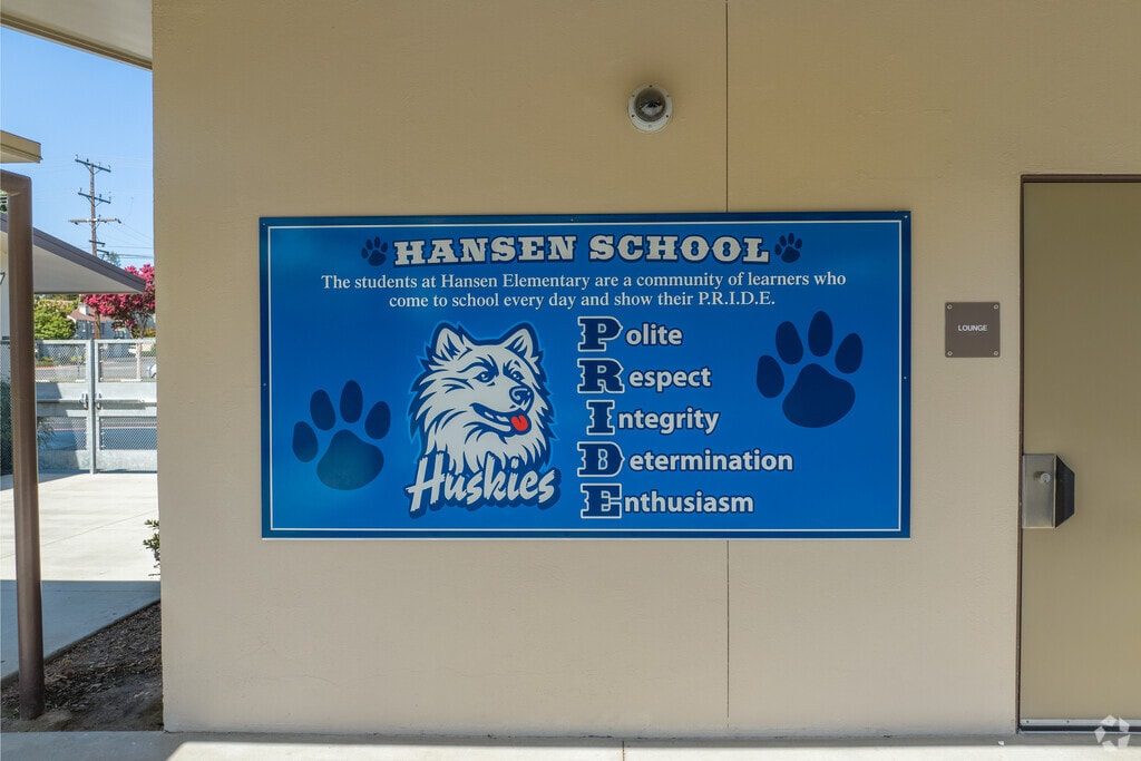 Hansen Elementary School is the Home of the Huskies.