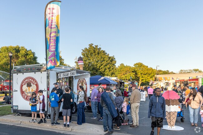There's always a line for ice cream at the Burnsville Festival & Fire Muster.