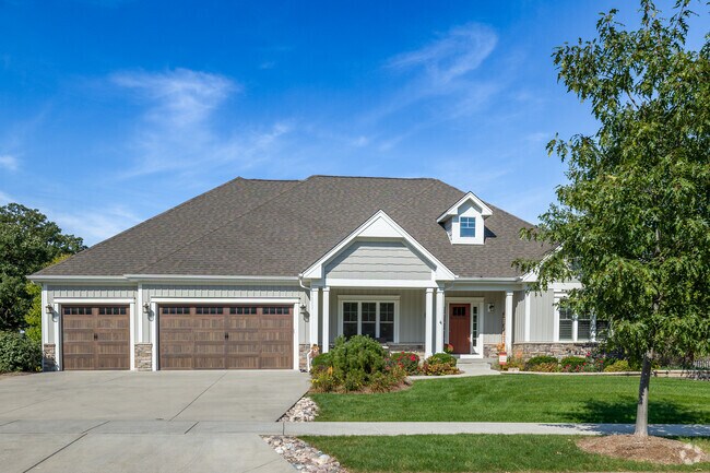 Craftsman-style newly built ranch homes are sought-after in Far West Elgin.