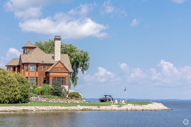 Millers Bay has some of the largest homes in Oshkosh.