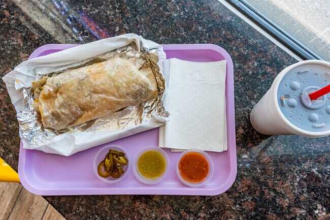 Mita's Mexican Food in University is famous for its burritos, including a six-foot-long burrito.