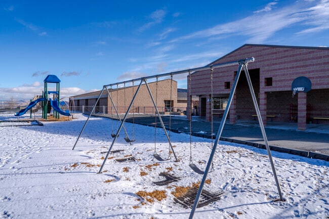The playground at Ted Hunsburger Elementary School