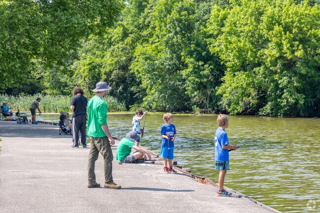 Miami Whitewater Forest is a popular spot for experienced anglers to teach younger ones the craft.