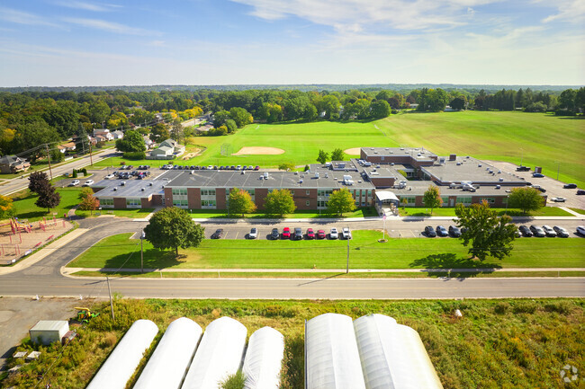 Aerial view of Laurelton Pardee Intermediate School.