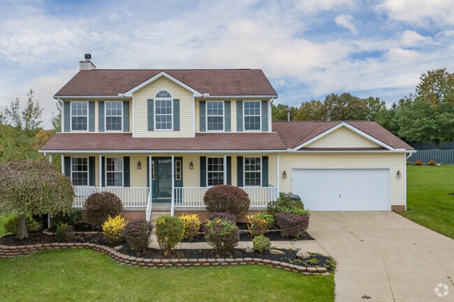 Colonial style homes stand out in Johnsons Corners.