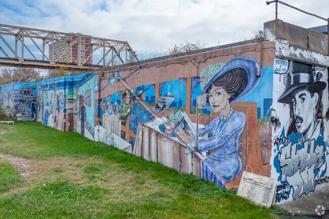 Englewood Line trail features a timeline mural depicting one of Chicago's oldest communities.