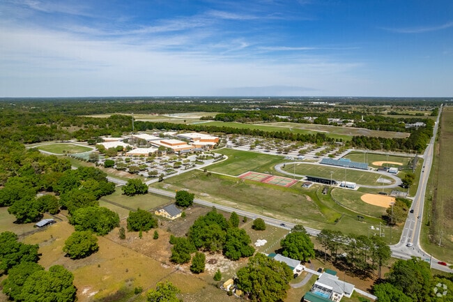 A beautiful Aerial view of West Port High School's campus.
