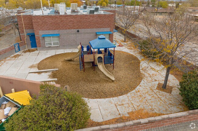 The small playground at Cochiti Middle School.