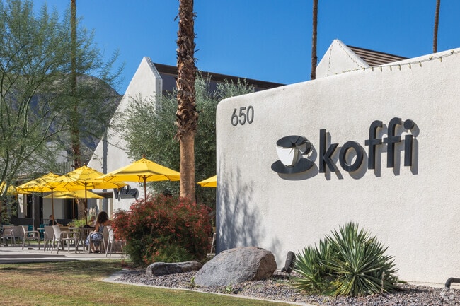 Visit Koffi in Midtown Palm Springs and enjoy the patio seating.